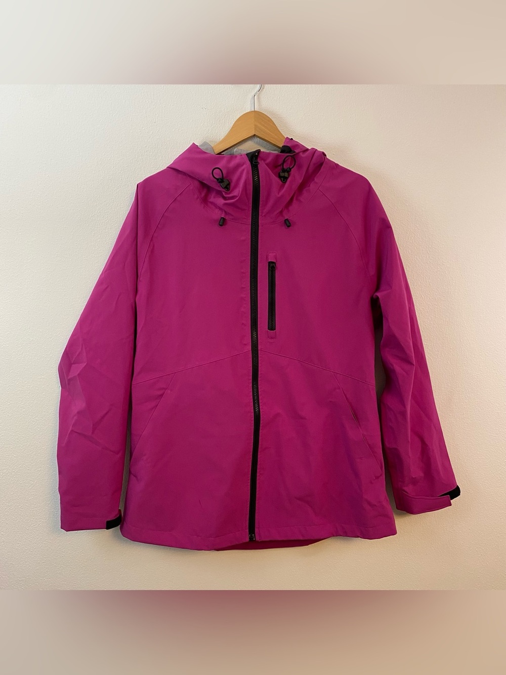 Boulder Gear Pink Full Zip Rain Jacket Vented Coat Womens Large